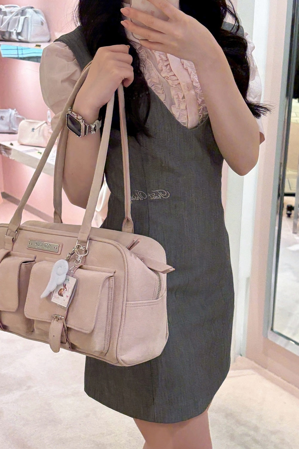 classy line jumper skirt