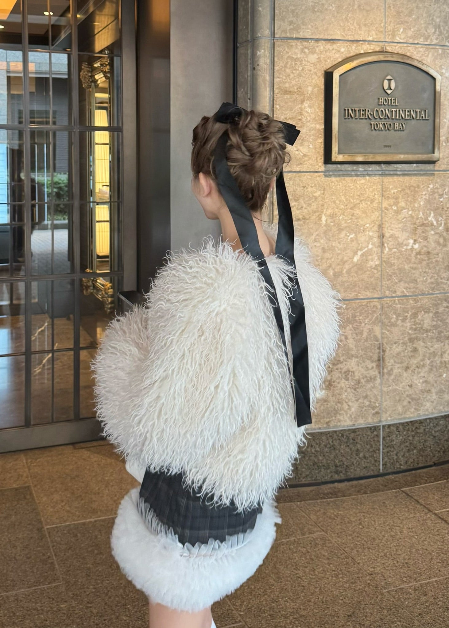 Fluffy fur jacket