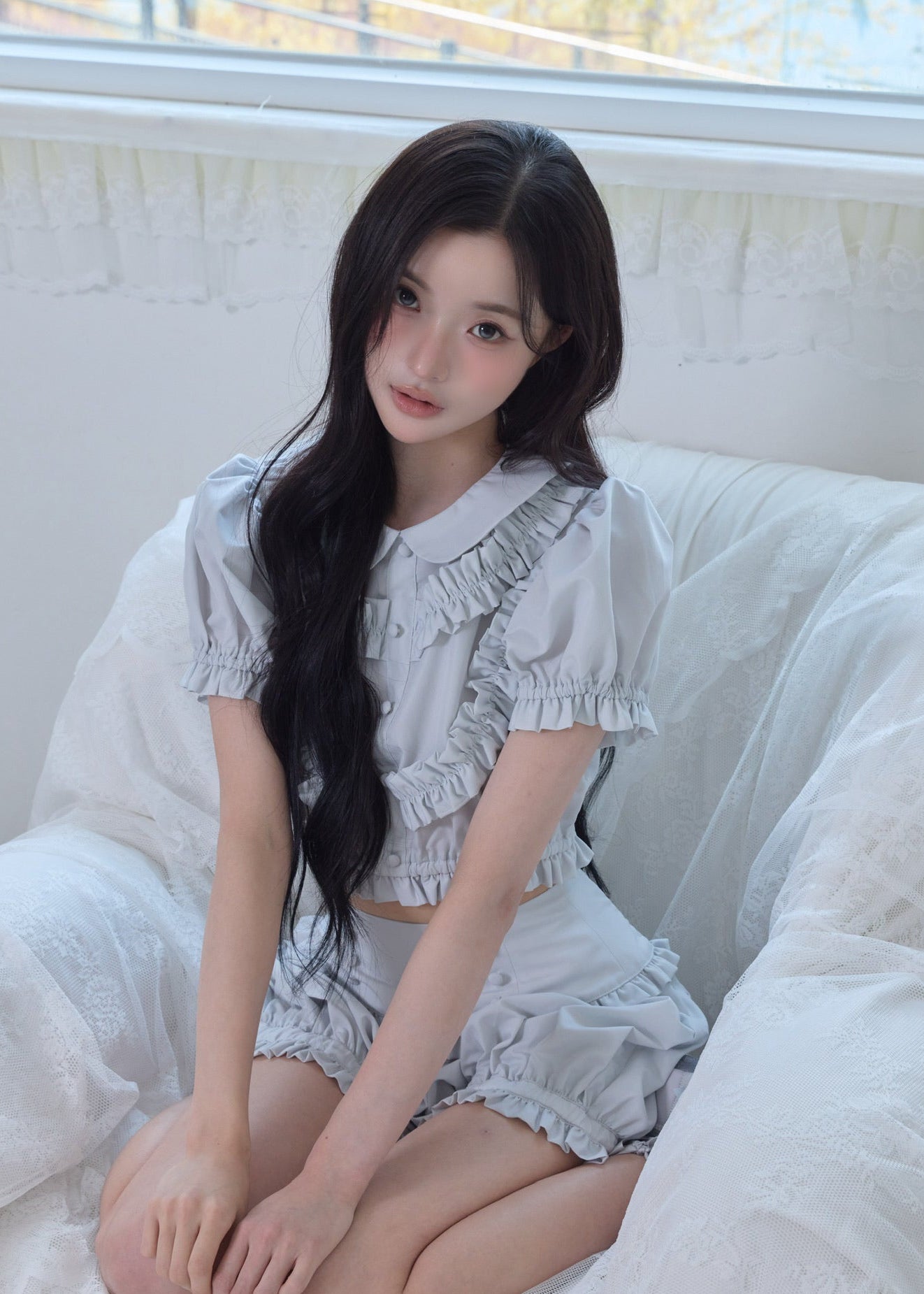 Baby frill blouse