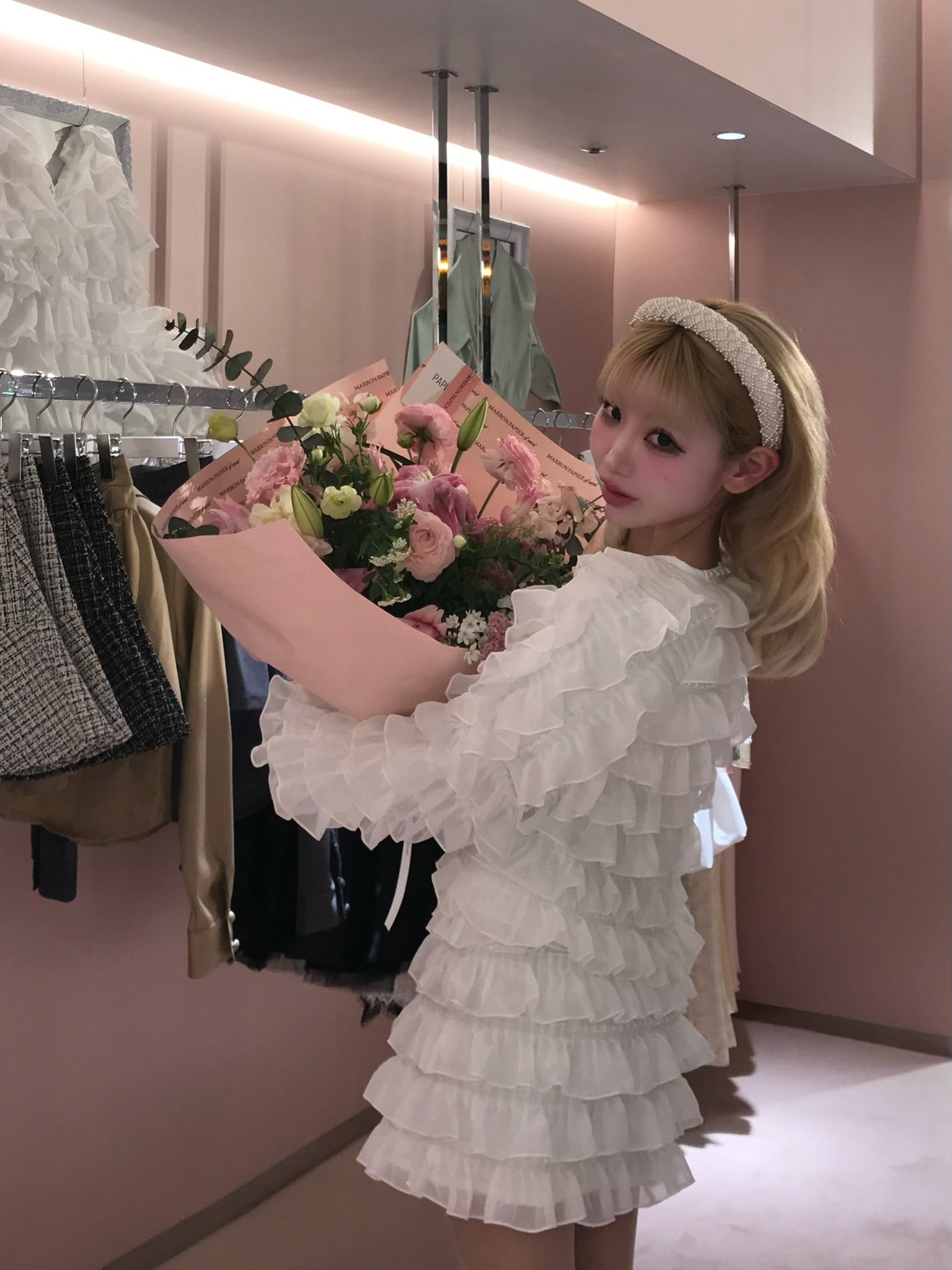 sweet pea chiffon frill tops