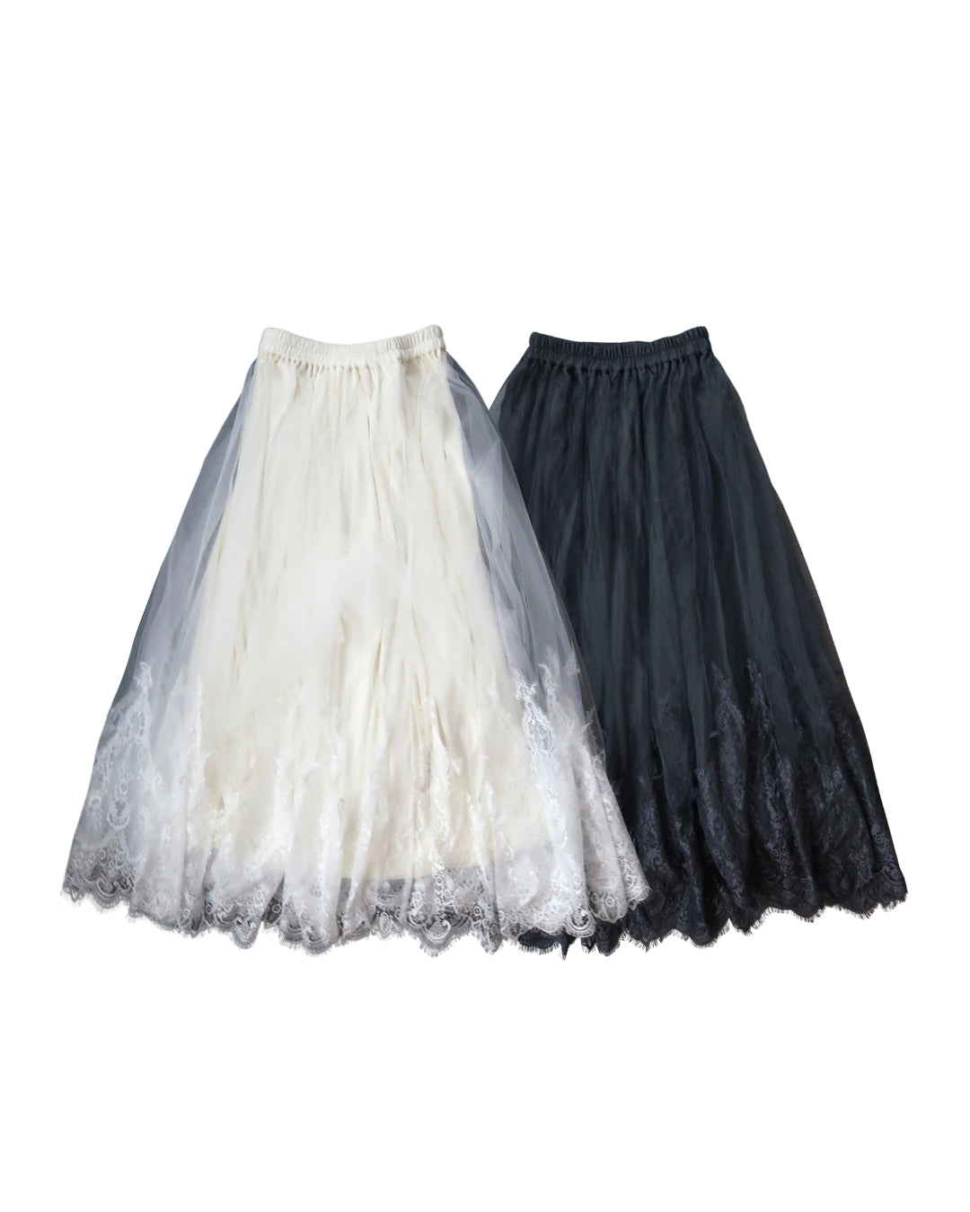 【予約販売2月中旬〜下旬】Clara Tulle Lace Long Skirt