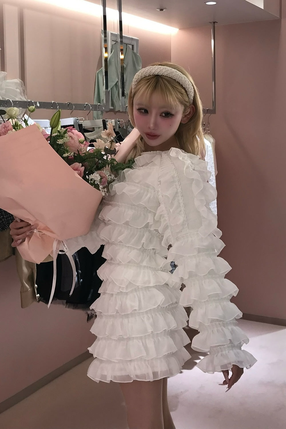 sweet pea chiffon frill skirt