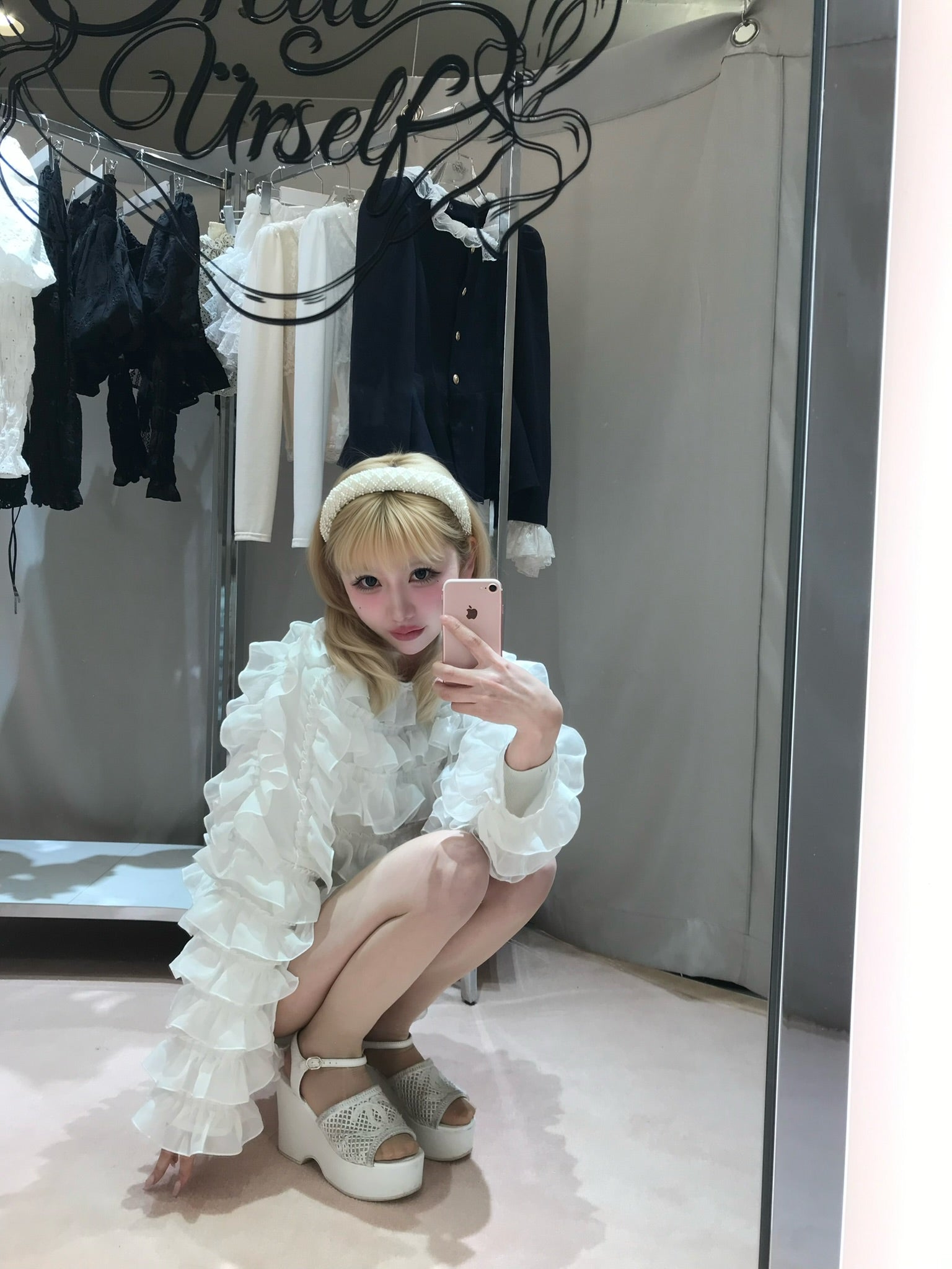 sweet pea chiffon frill tops