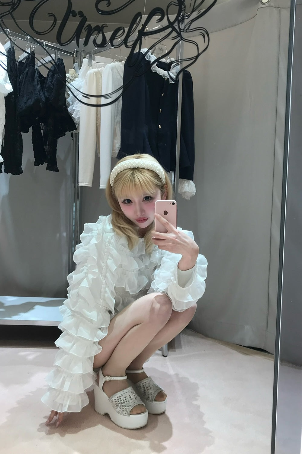 sweet pea chiffon frill tops