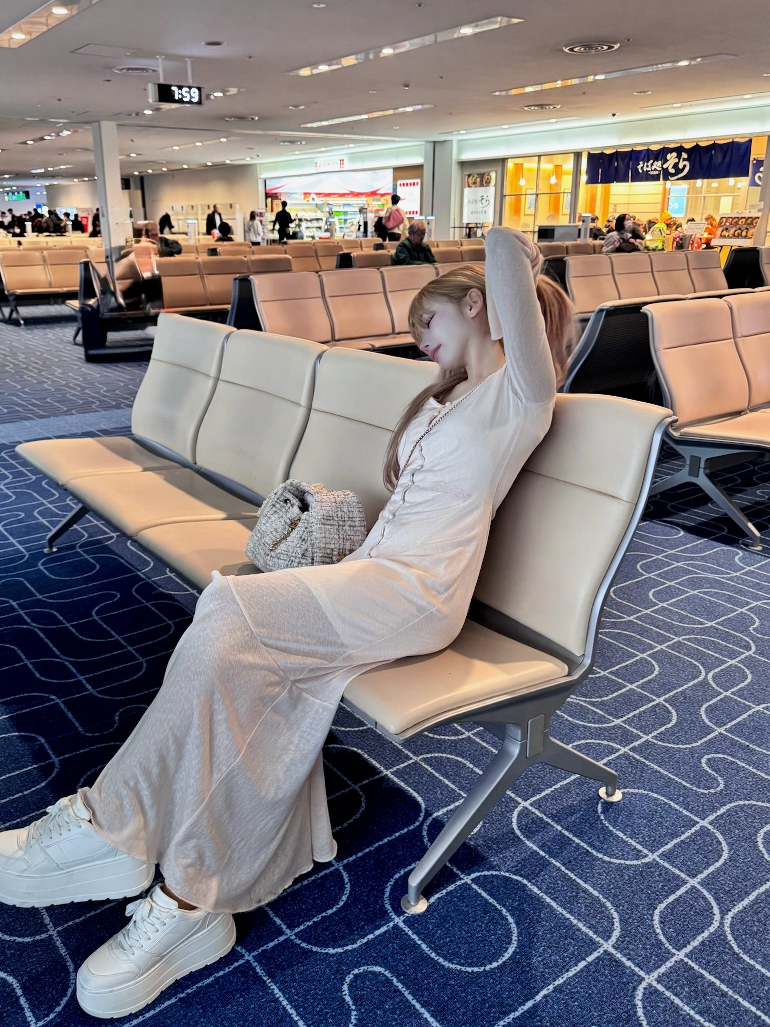 Sheer Cut Flare long one-piece