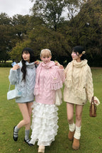 vintage like cable knit