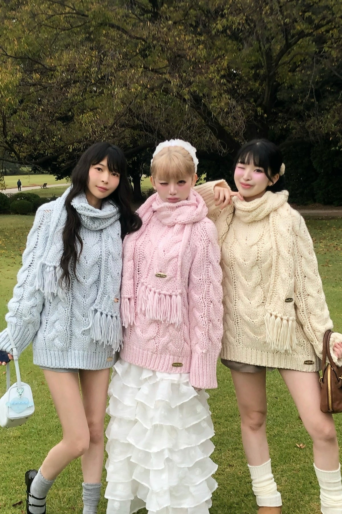 vintage like cable knit