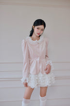 Russell lace mini skirt
