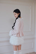 Russell lace mini skirt