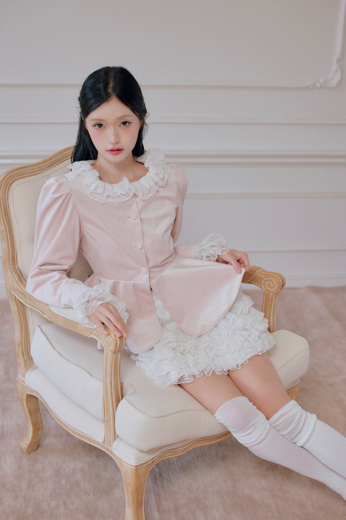 classical peplum jacket