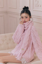 vintage like cable knit
