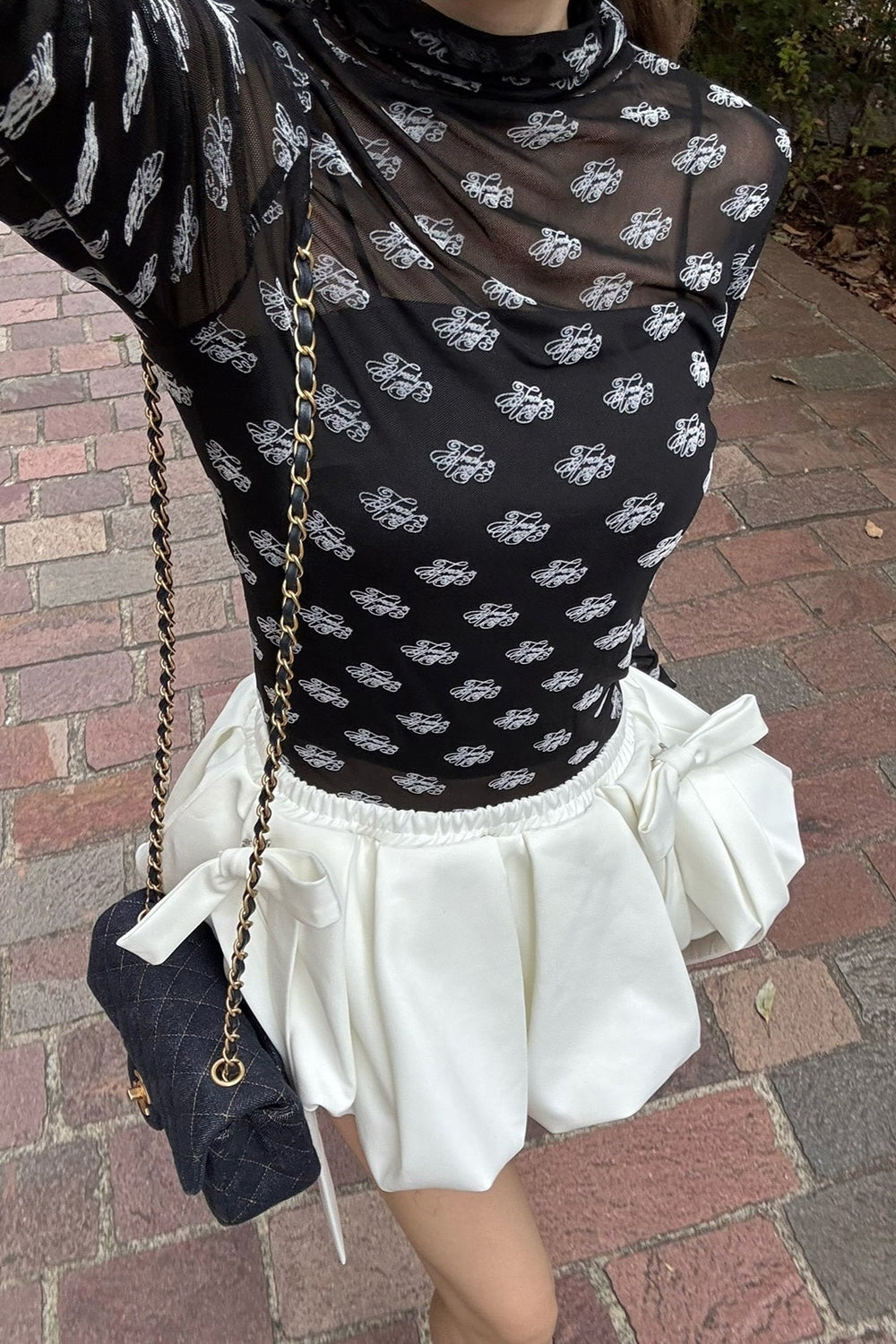 ribbon balloon mini skirt