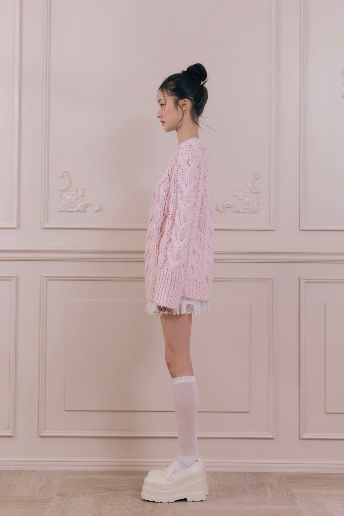 vintage like cable knit