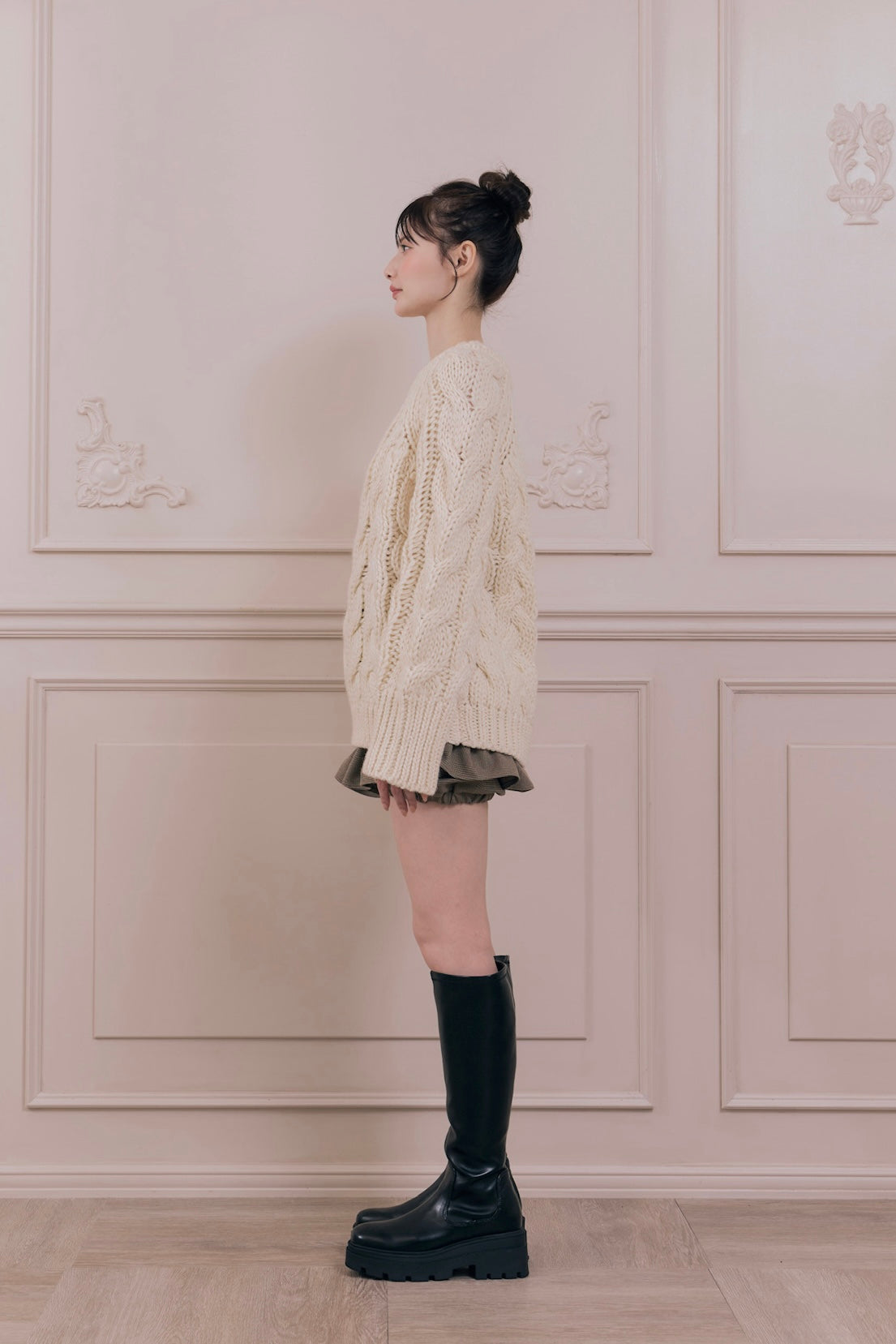 vintage like cable knit