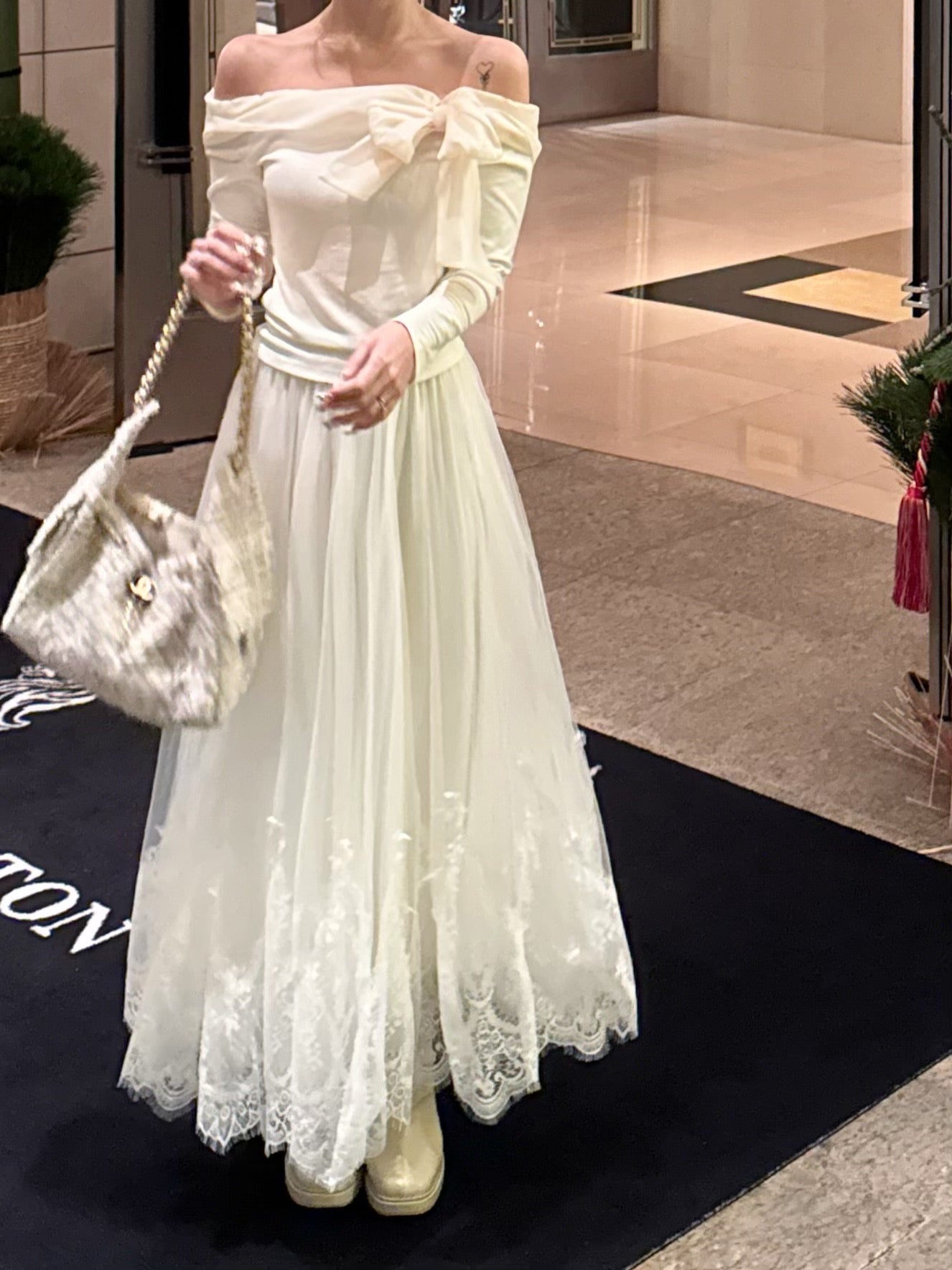 Clara Tulle Lace Long Skirt – Treat Ürself