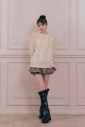 vintage like cable knit