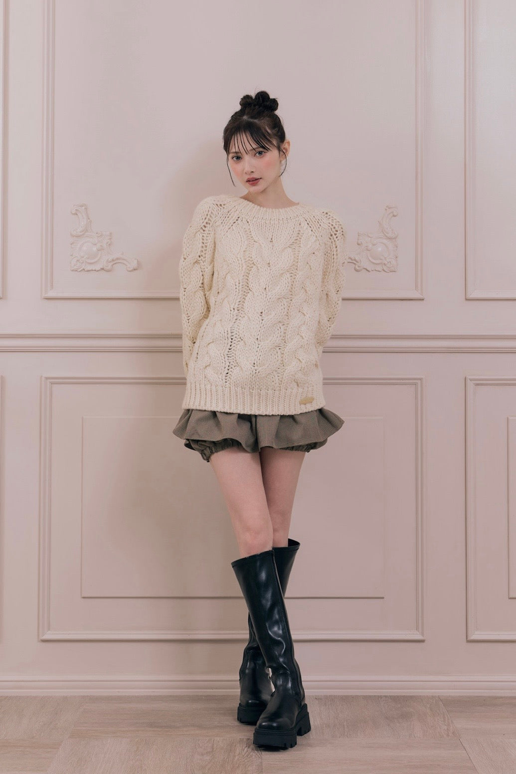 vintage like cable knit