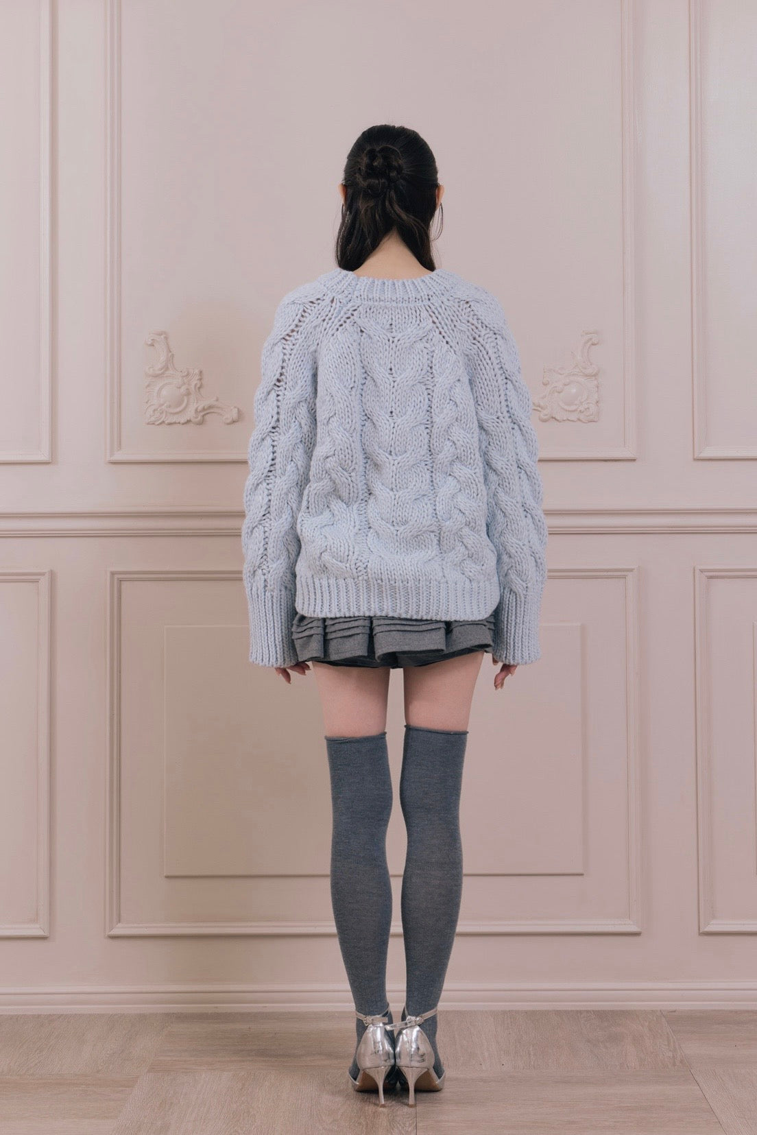 vintage like cable knit