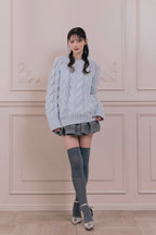 vintage like cable knit