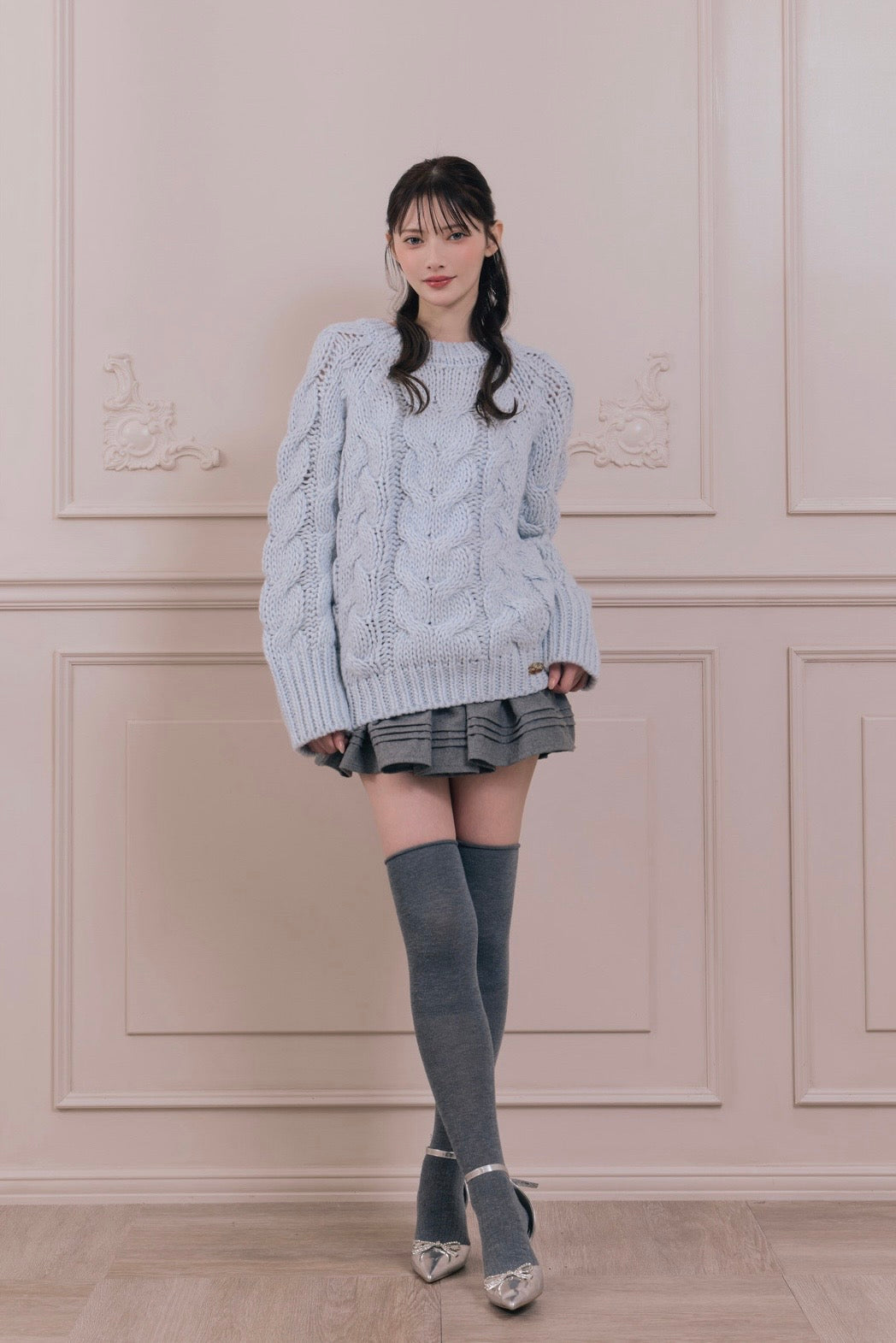 vintage like cable knit