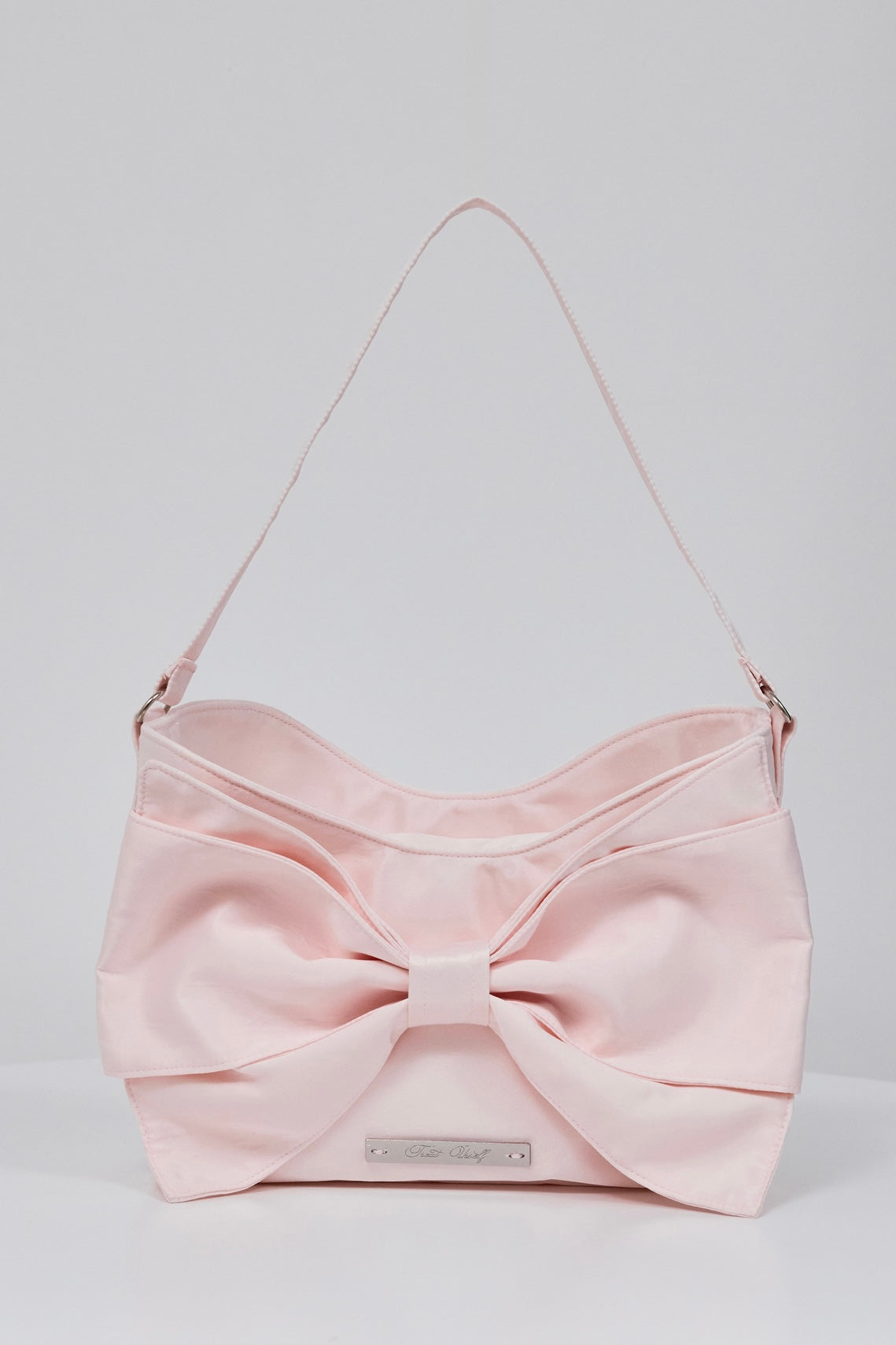 ribbon shape hand bag