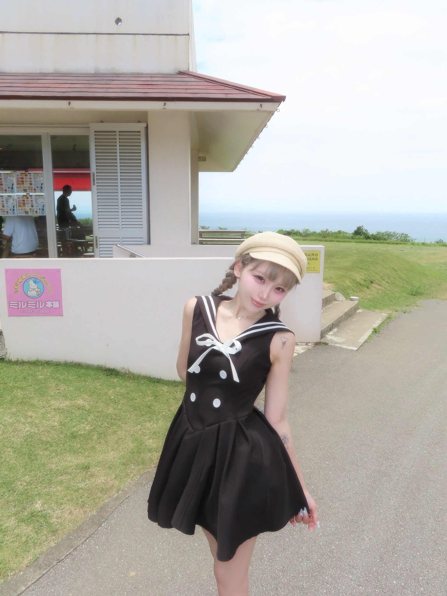 Marine sailor mini one-piece