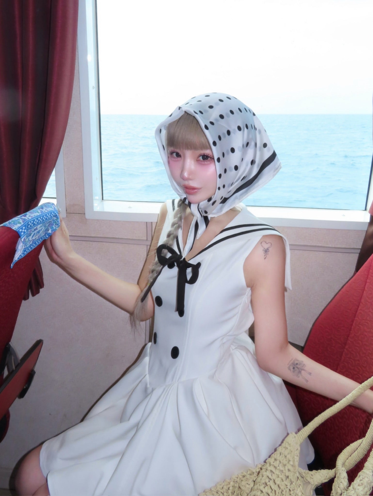 Marine sailor mini one-piece