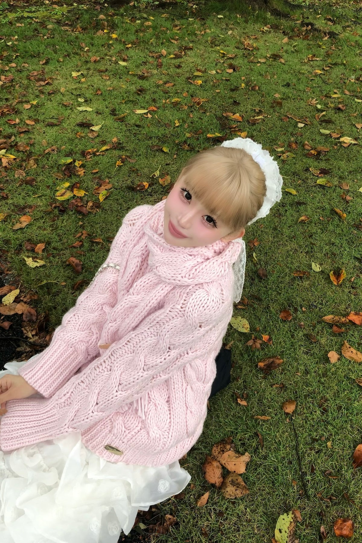 vintage like cable knit