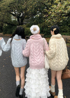 vintage like cable knit