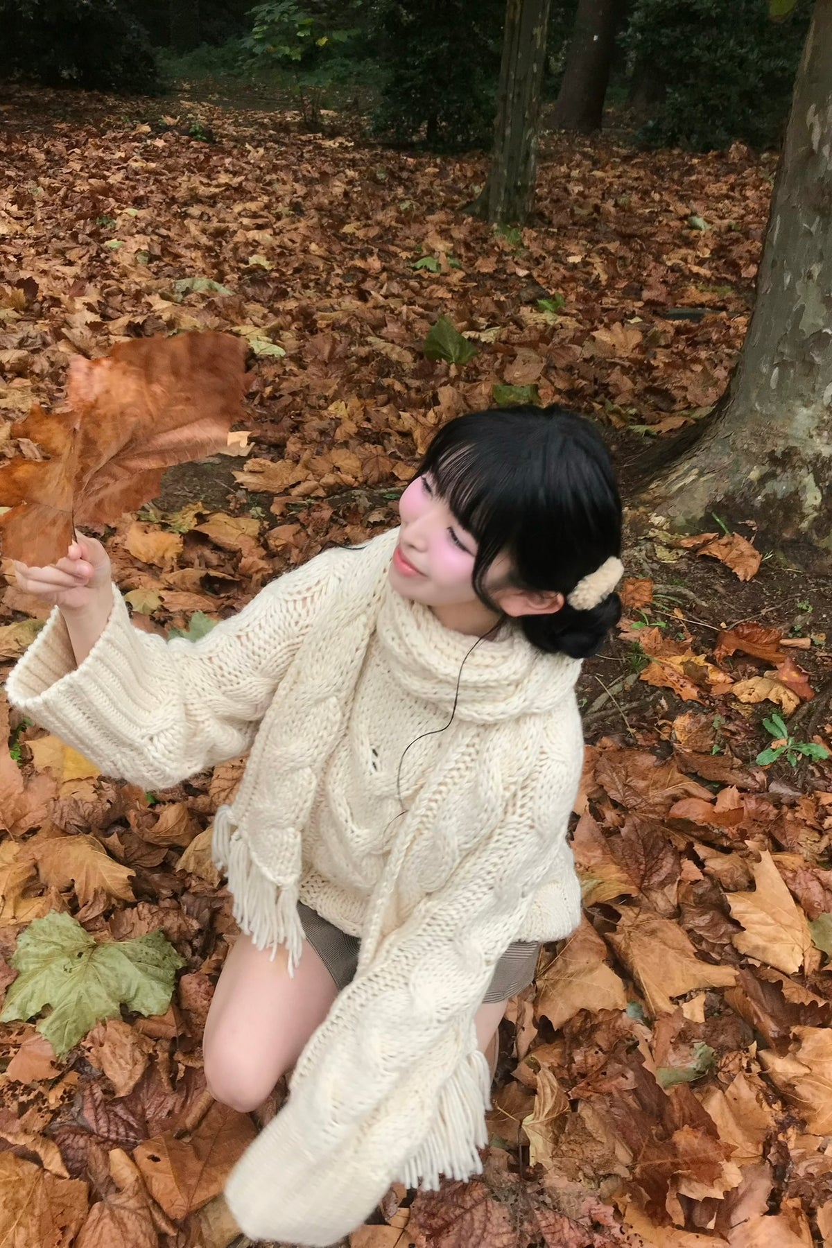 vintage like cable knit