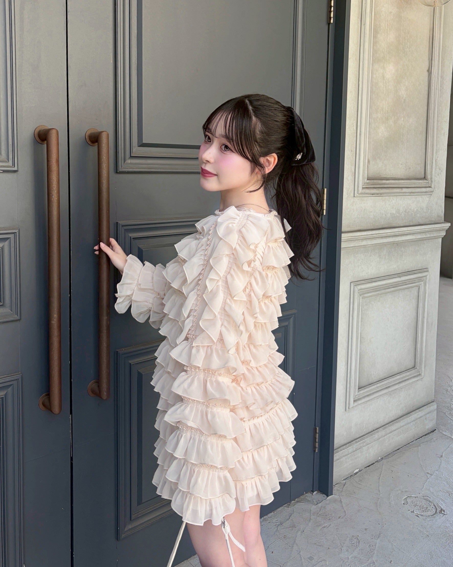 sweet pea chiffon frill tops