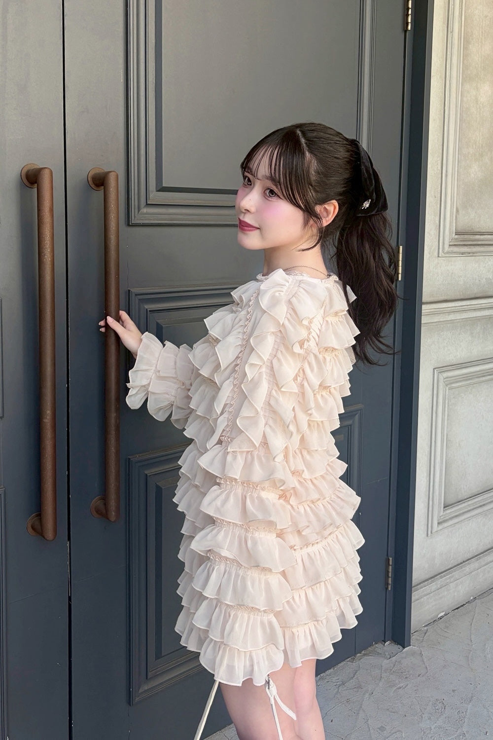 sweet pea chiffon frill skirt