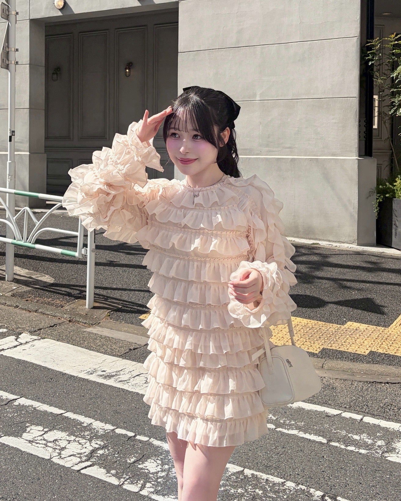 sweet pea chiffon frill tops