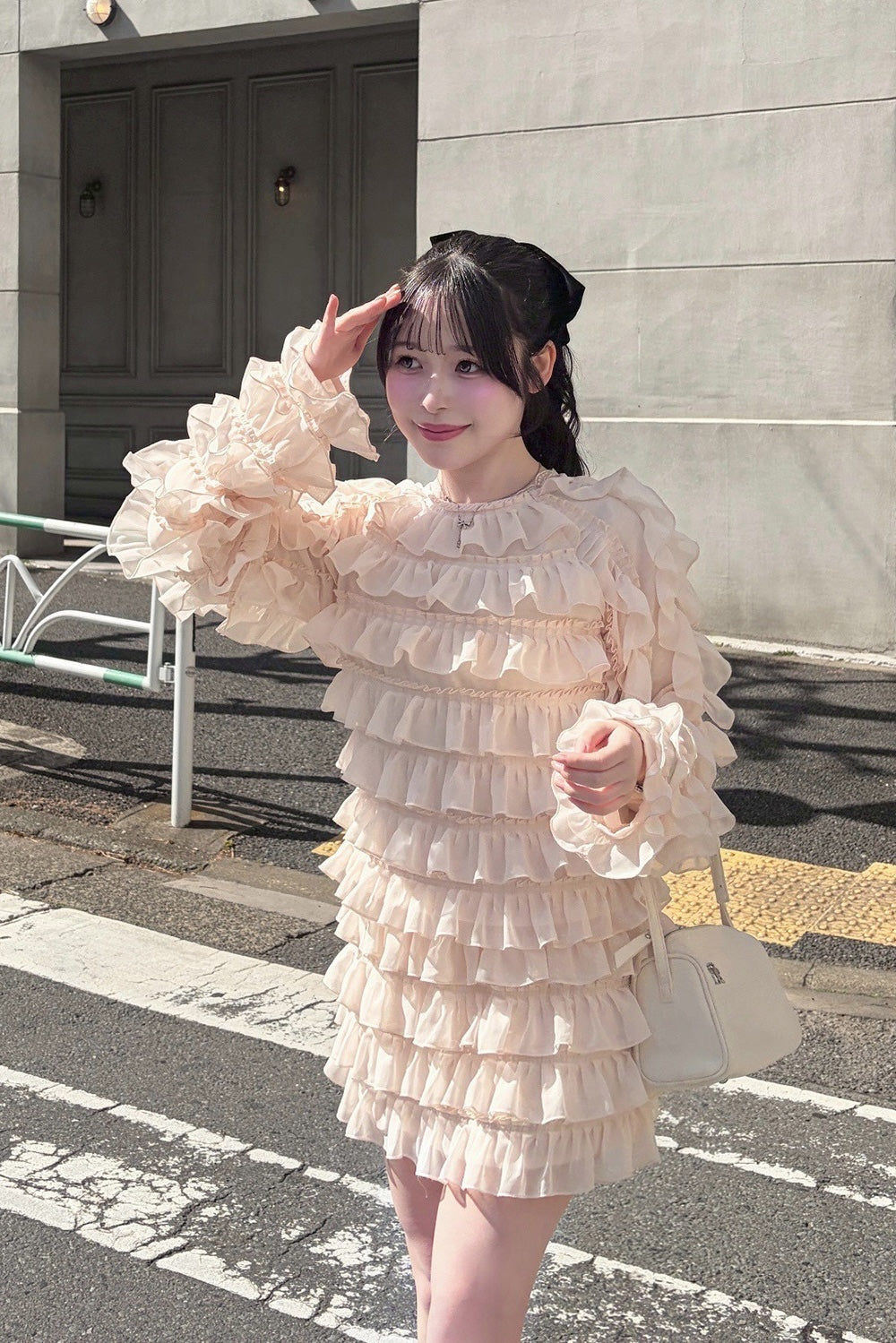 sweet pea chiffon frill tops