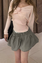 British check mini skirt