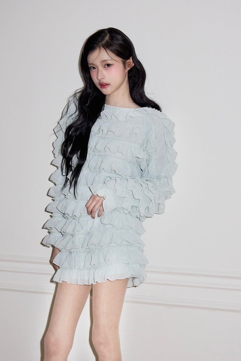 sweet pea chiffon frill skirt