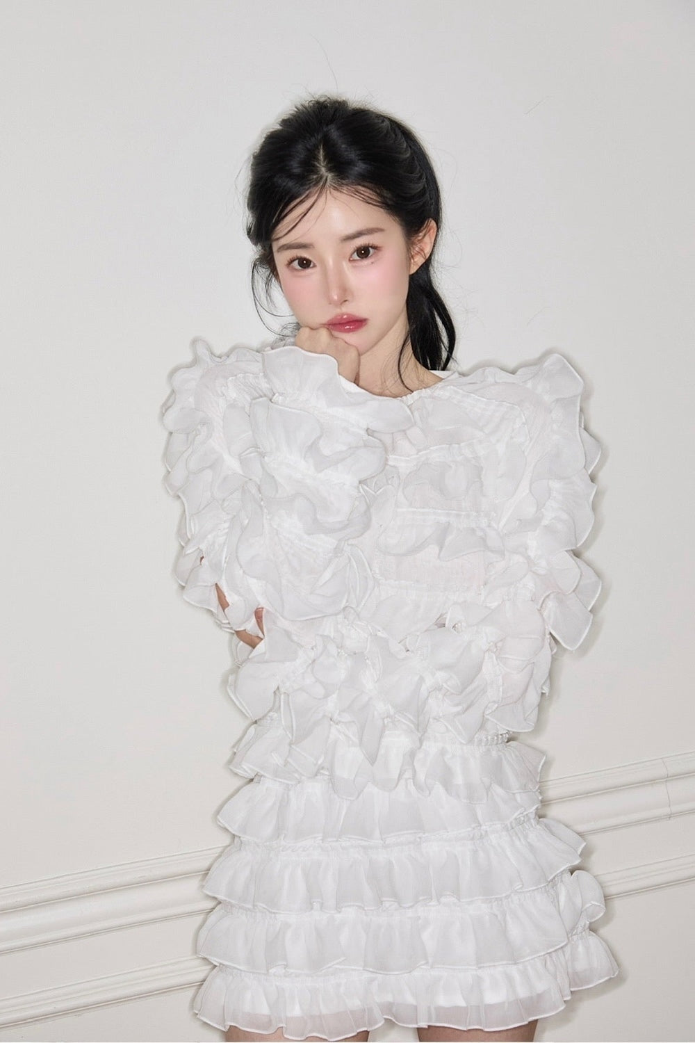 sweet pea chiffon frill skirt