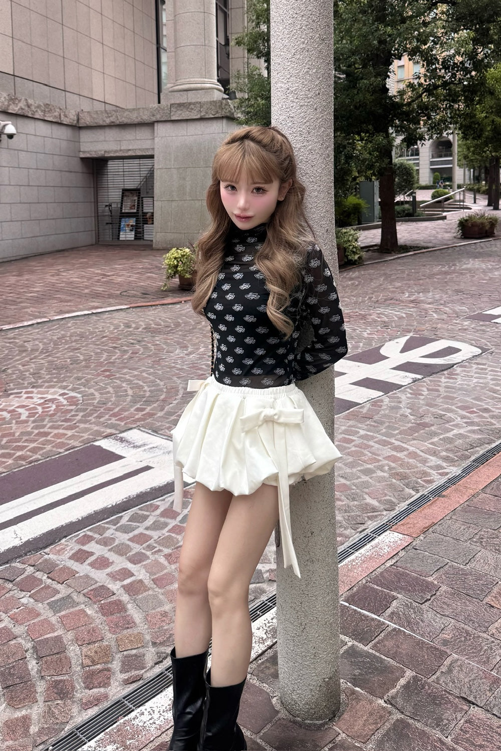 ribbon balloon mini skirt