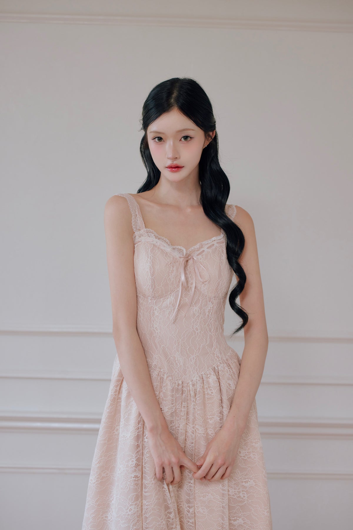 lace corset long one-piece