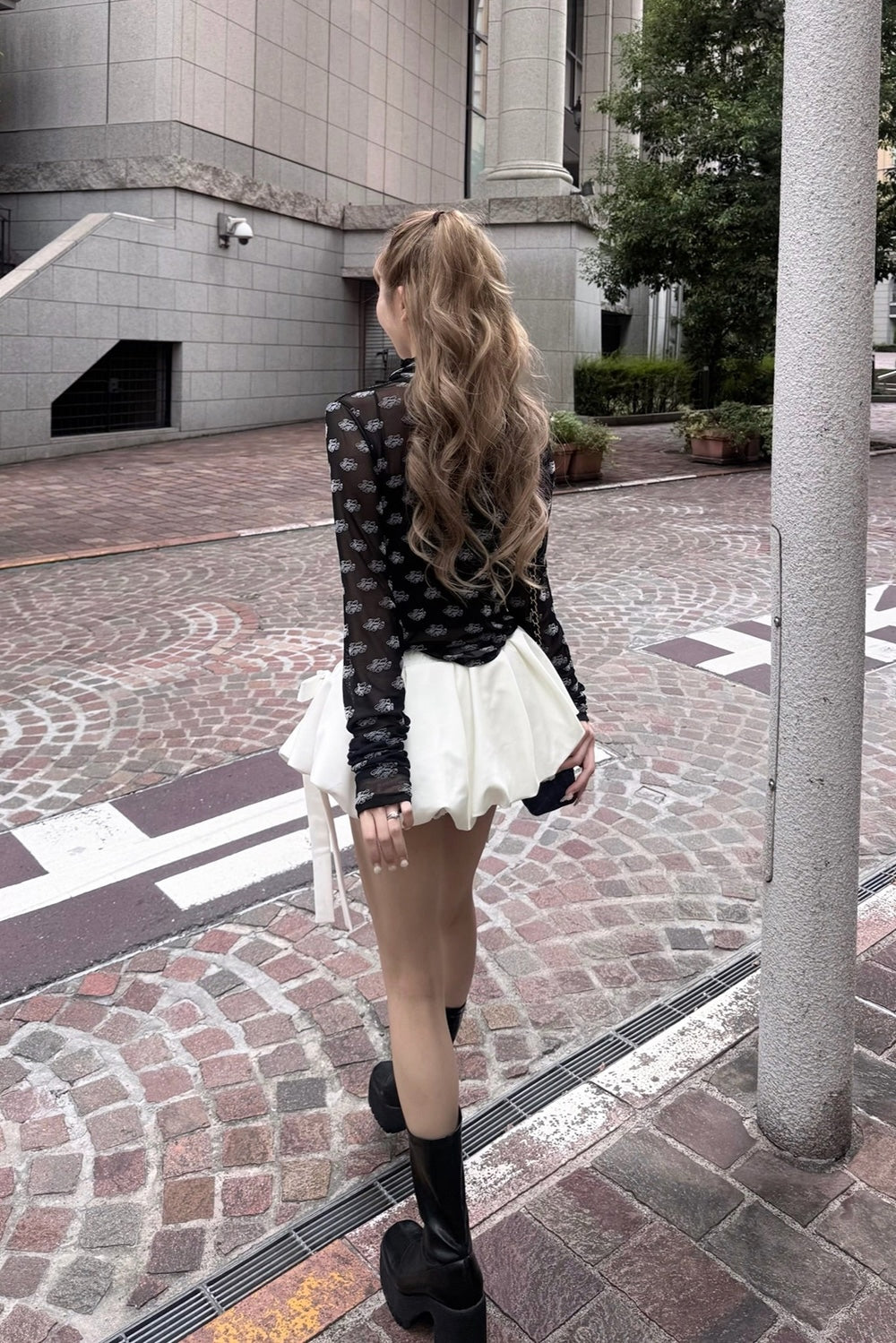 ribbon balloon mini skirt