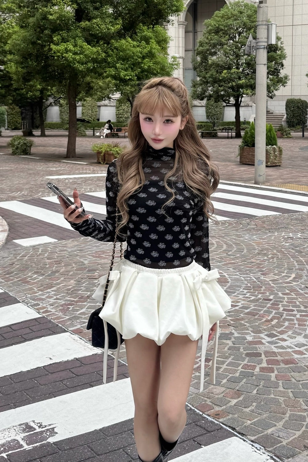 ribbon balloon mini skirt