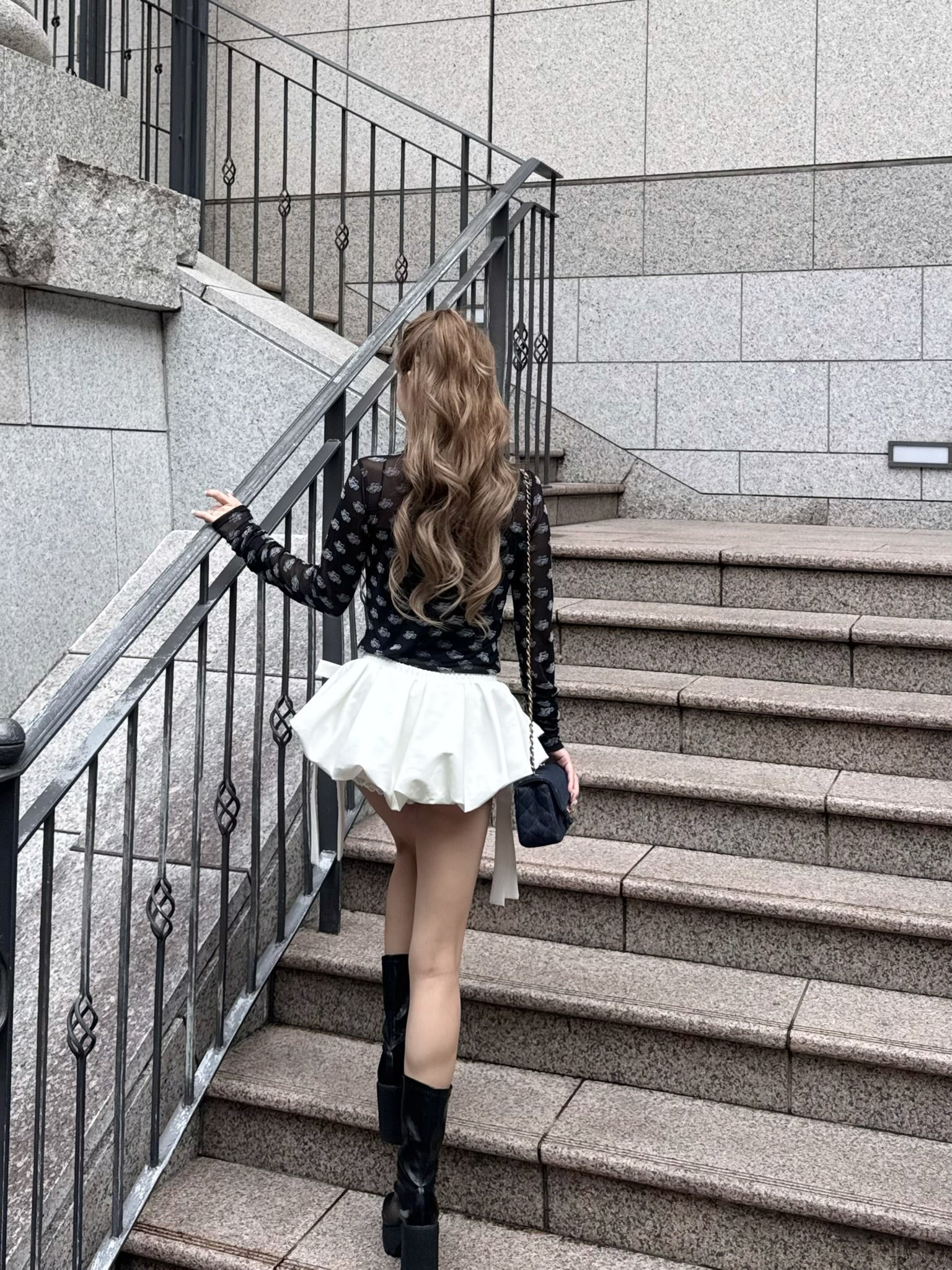 ribbon ballon mini skirt