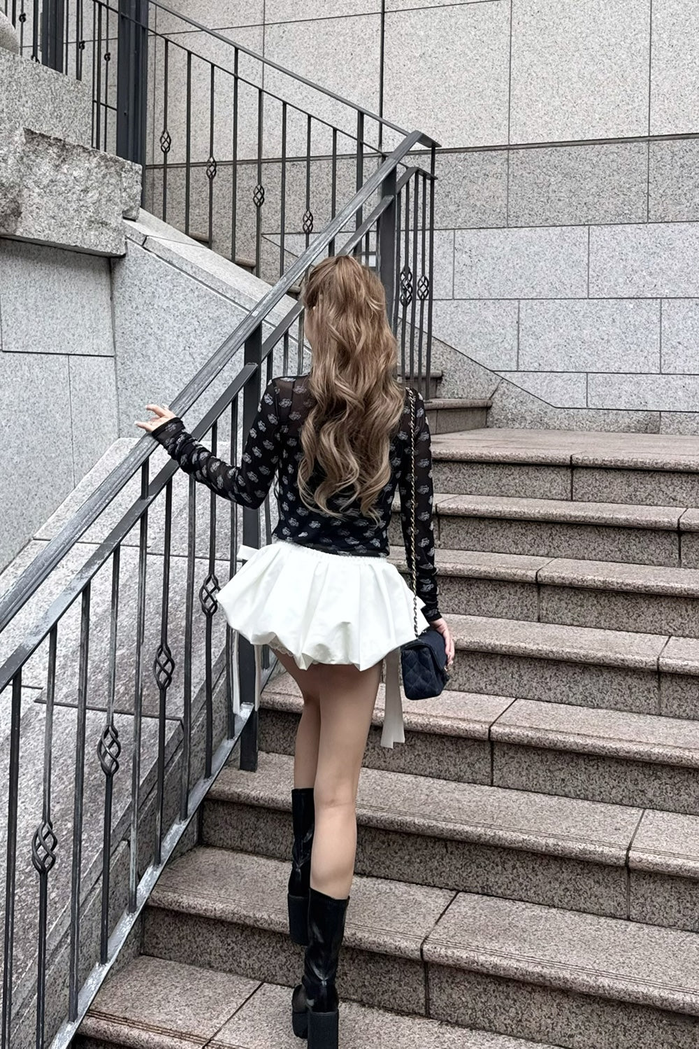 ribbon balloon mini skirt