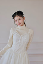 lace corset long one-piece