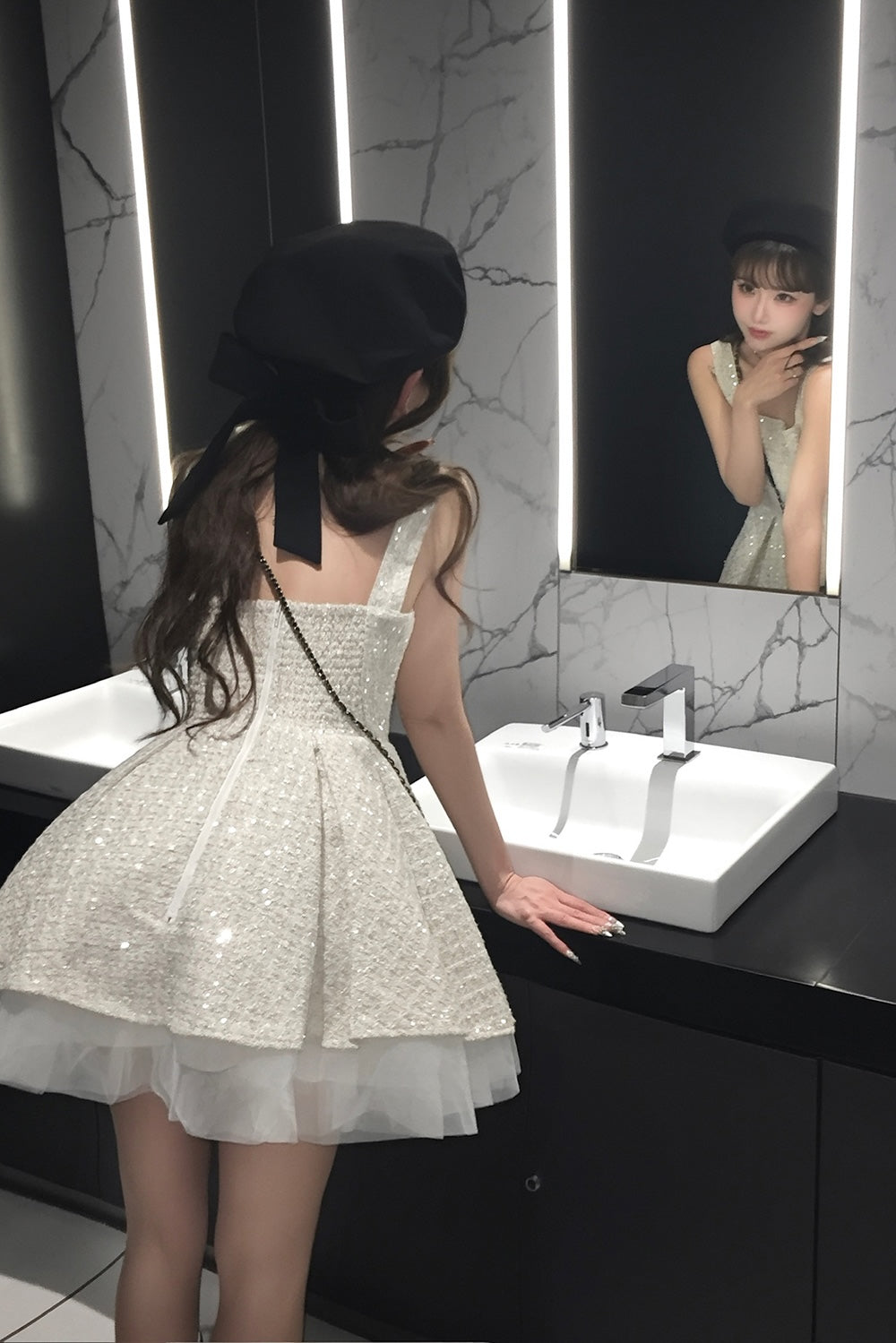 Treat Ürself ribbon béret hat