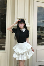 étoile flower lace blouse