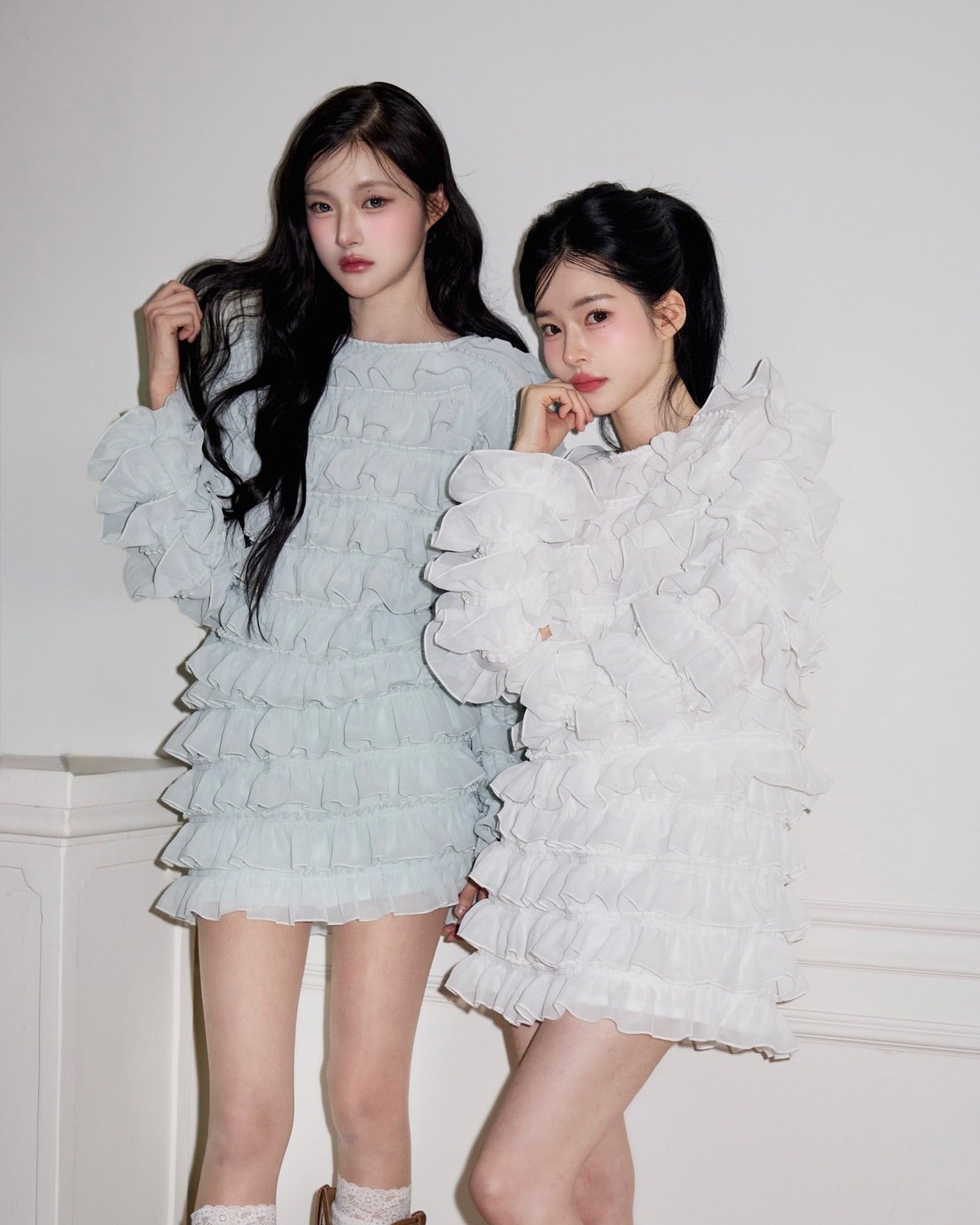 sweet pea chiffon frill tops