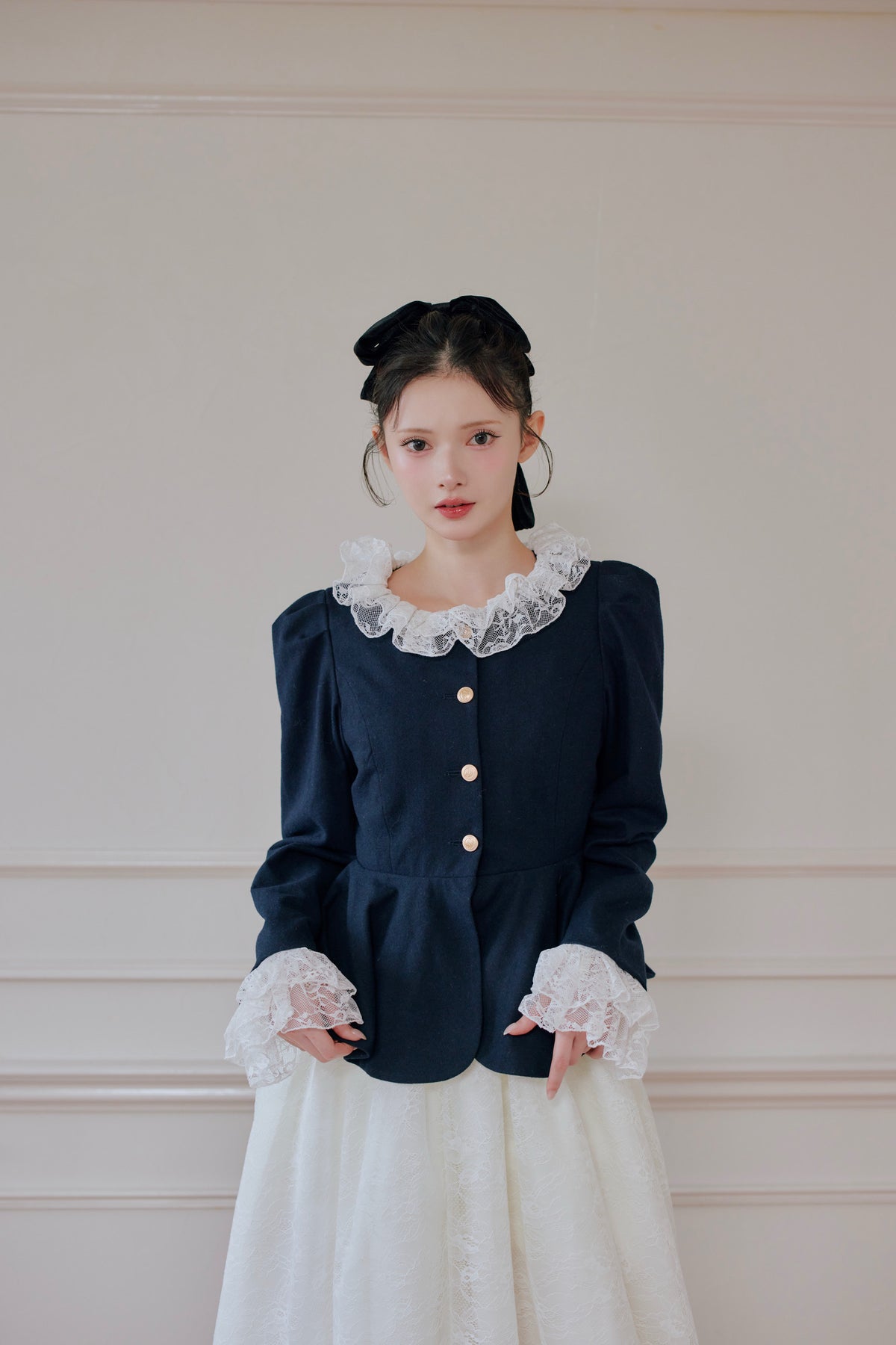classical peplum jacket