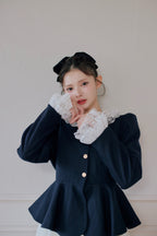 classical peplum jacket