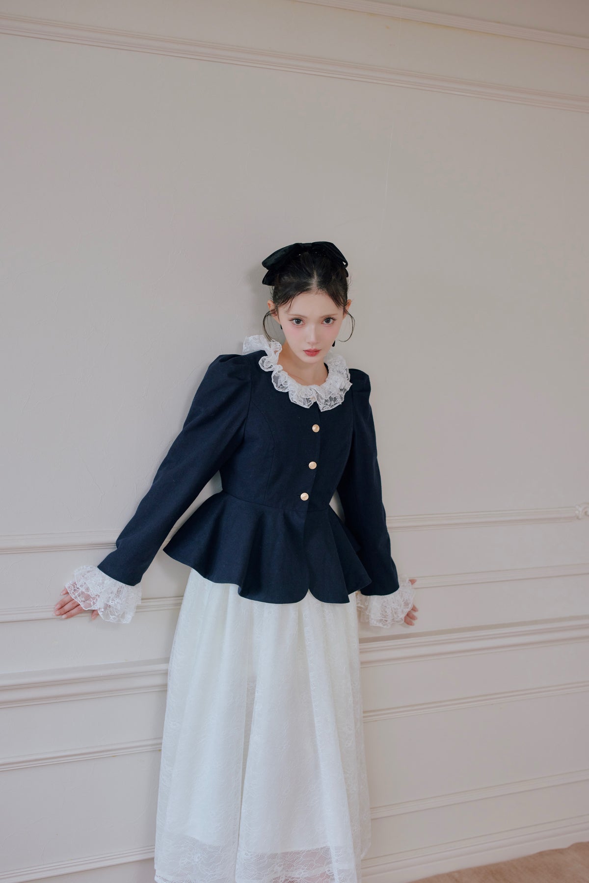 classical peplum jacket